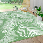 Pauwer Waterproof Outdoor Rug 9x12, Reversible Plastic Straw Patio Camping Rug by Pauwer