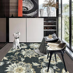 Lahome Floral Indoor Outdoor Rug, 5x8ft Non-Slip Outdoor Patio Rug - Image 6