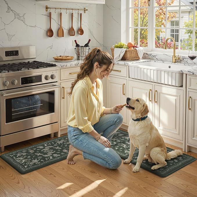 LEEVAN Anti Fatigue Mats for Kitchen Floor Non-Slip, Cushioned Kitchen Mats for - Image 7