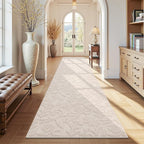 Vaukki 2x10 Runner Rug for Living Room, Soft Fluffy Washable Modern Floral by Vaukki