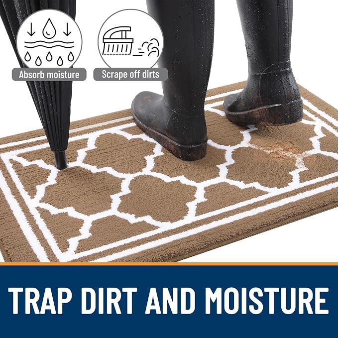 Buganda Indoor Door Mat, Dirt-Resistant and Absorbent Doormat, Low Profile - Image 2