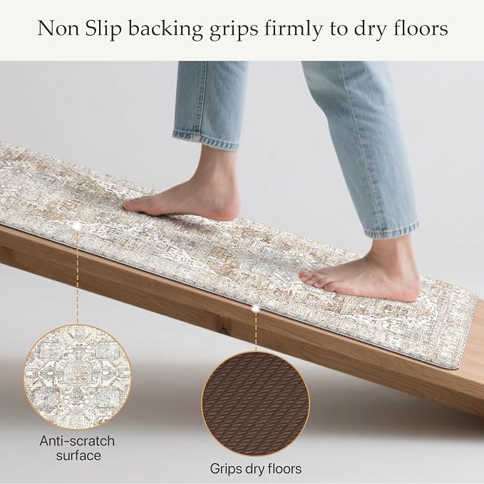 GENIMO Kitchen Mats for Floor, Waterproof Anti Fatigue Mat, Comfort Standing - Image 4
