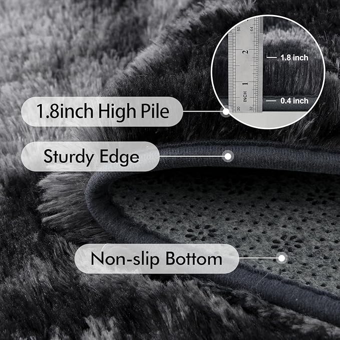 10x14 Ft Extra Large Shag Rugs for Living Room, Ultra Soft Fluffy Furry Area - Image 5