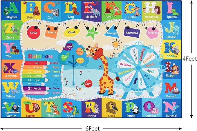 Chicrug Educational Kid Area Rug - Image 2