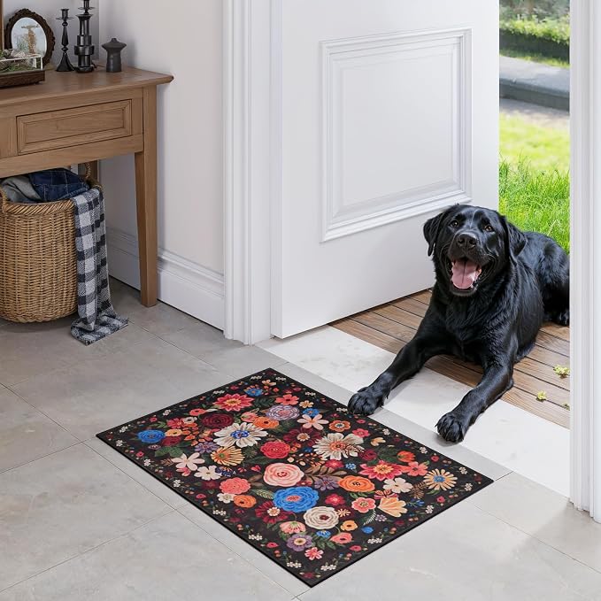 Espresso 24x17 Inch Home Decor Entry Rug, Small Door Mat Bath Mats - Image 5