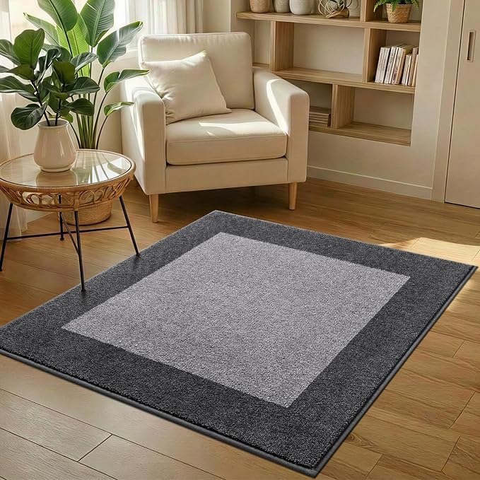 Washable Area Rug 48" x 48", Non Slip Kitchen Rug by Unknown