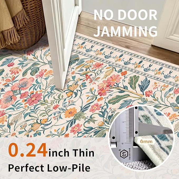 2x6 Soft Washable Runner Rugs: Velvet Feel & 5-10 Degrees Warmer Underfoot - Image 7