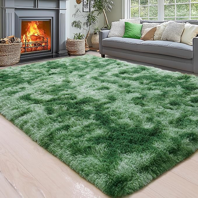 Area Rugs for Living Room 6x9, Ultra Soft Fluffy Rug for Bedroom, Modern Shaggy by Awaytail
