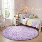 Amdrebio Light Purple Circle Round Rugs 4Ft - Image 2
