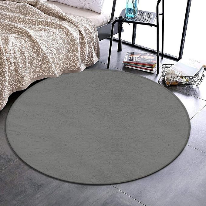 Room Sofa Yoga Soft Round Carpet, Home Decor Non Slip Kitchen Office Circle Rug - Image 2