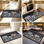 Front Door Mat, Heavy Duty Non-Slip Rubber Dirt Trapper, Quick-Dry Low-Profile - Image 7