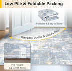 RELEANY Washable Area Rugs 9'x12' Non-Slip Modern Abstract Soft - Image 8