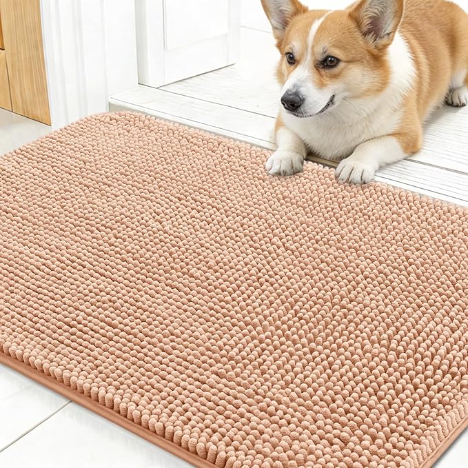 OLANLY Dog Door Mat for Muddy Paws 30x17, Absorbs Moisture and Dirt, Absorbent by OLANLY