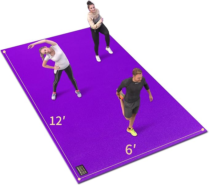 GXMMAT Extra Large Exercise Mat 16'x6'/12'x6'/10'x6'/8'x6', Extra Wide Workout by GXMMAT