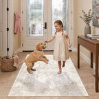 Rugxara 3x5 Washable Entryway Rug, Non Slip Boho Runner Rugs by Rugxara