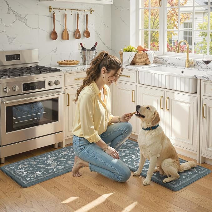 LEEVAN Anti Fatigue Mats for Kitchen Floor Non-Slip, Cushioned Kitchen Mats for - Image 7
