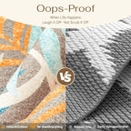 6x9 Indoor Outdoor Area Rug Washable Patio Rug Brown Non Slip Non Shedding - Image 3