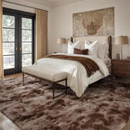 7x10 Ft Extra Large Shag Brown Area Rug - Image 3