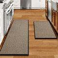 eqivei Kitchen Rugs and Mats Non Skid Washable Set of 2 PCS, Absorbent Runner by Eqivei
