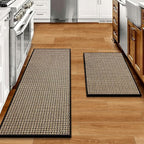 eqivei Kitchen Rugs and Mats Non Skid Washable Set of 2 PCS, Absorbent Runner by Eqivei