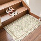 jinchan Zenith Floral 2x3 Rug for Entryway Kitchen Rug Washable Non-Slip - Image 3