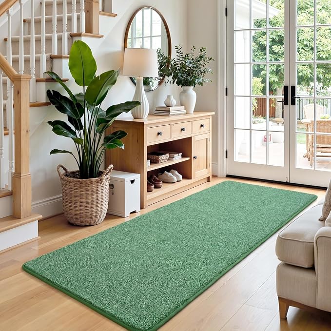 Keeko Soft Hallway Runner Rug, 2x8 Bedside Runner Rugs - Image 2