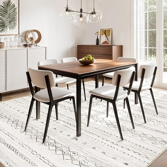 cotiled 10x12 Area Rugs Living Room Rug: Washable Boho Rugs - Image 9
