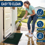 Smiry Front Door Mat Outside Entrance, Heavy Duty Natural Rubber Doormat - Image 5