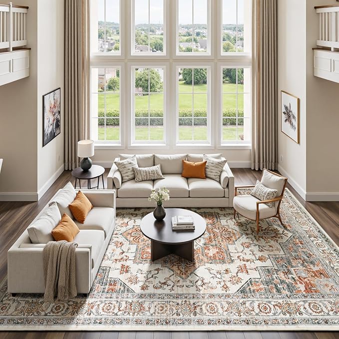 Lessymo 9×12 Area Rugs Washable - Image 3