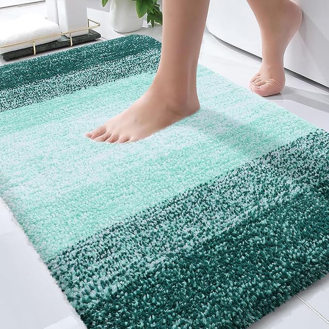 OLANLY Bathroom Rugs Mat 34x21, Extra Soft Absorbent Microfiber Bath Rugs by OLANLY