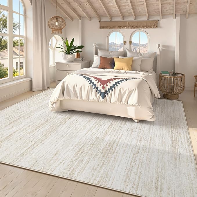 Area Rug 8x10 Living Room Rugs: Washable Modern Rug Large Non-Slip Soft Rugs - Image 2