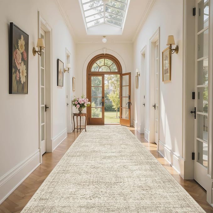 Soalmost 4x10 Wide Hallway Runner Rug: Washable Soft Rug Runners - Image 4