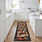 Runner Rug for Hallways 3x7 Espresso, Non Slip Washable Kitchen Rug - Image 4