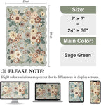 DUKINO 2x3 Entryway Rug, Floral Washable Indoor Door Mat - Image 2
