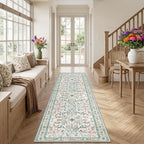Runner Rug for Entryway: 2.6x10 Kitchen Rugs Non Slip Washable Ultra-Thin Soft - Image 3
