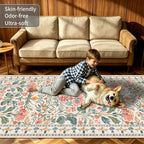 2x6 Soft Washable Runner Rugs: Velvet Feel & 5-10 Degrees Warmer Underfoot - Image 3