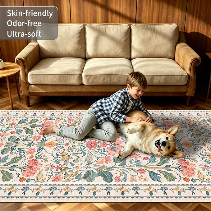 2x6 Soft Washable Runner Rugs: Velvet Feel & 5-10 Degrees Warmer Underfoot - Image 3