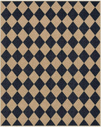 Lahome Colette Checkered Easy Jute Area Rug 8x10, Large Living Room Patio Rug - Image 9