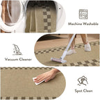 LIVEBOX Scalloped Easy Jute Checkered Runner Rug - Image 6