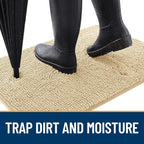 OLANLY Dog Door Mat for Muddy Paws 32x20, Absorbs Moisture and Dirt, Absorbent - Image 2