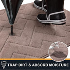 PURRUGS Dirt Trapping Door Mat 24" x 59", Non-Slip Machine Washable Entry Rug - Image 5