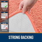 OLANLY Bathroom Runner Rugs 59x24, Extra Soft Absorbent Chenille Bath Rugs - Image 6