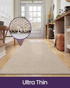 DEXI Hallway Runner Rug 2'4"x8', Non Slip Rubber Backed Runners Carpet - Image 4
