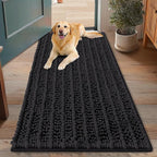 Smiry Dog Door Mat for Muddy Paws 48x30, Absorbent Dirt Trapper, Non-Slip by Smiry