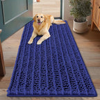Smiry Dog Door Mat for Muddy Paws 48x30, Absorbent Dirt Trapper, Non-Slip by Smiry