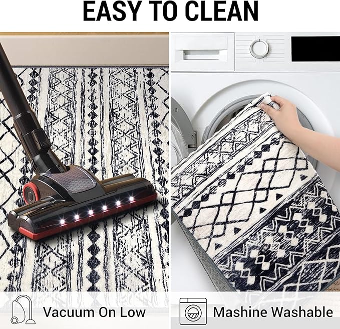 KUTA Extra Long Runner Rug for Hallway 2.6x20ft, Vintage Boho Washable Kitchen - Image 5