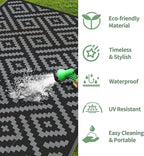 GENIMO Outdoor Rugs 3'x5' Waterproof, Reversible Mats, Outdoor Area Rug - Image 6