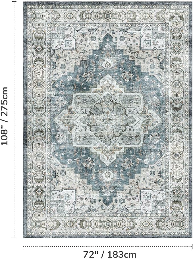 Lessymo Large Area Rugs for Living Room, Soft 6x9 Washable Rug for Bedroom - Image 2