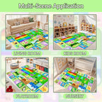 Kids Rug for Playroom Classroom, 8x10 Large ABC Alphabet Educational Area Rug - Image 6