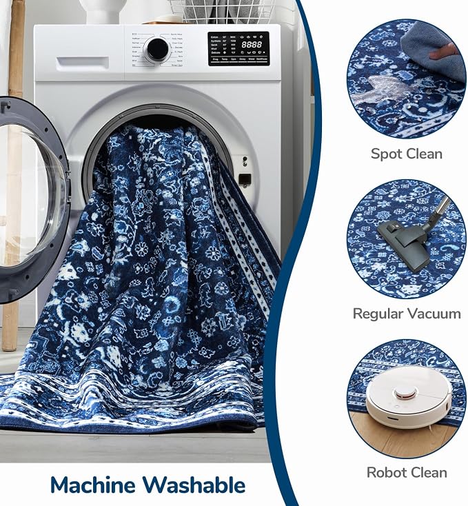 Lessymo 6FT Washable Round Area Rugs - Image 6